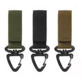 Outdoor Nylon Webbing Short Lanyard Keychain Multifunctional Triangle Buckle Camping Hook Carabiner