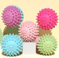 Dog Interactive Paw Footprints Colorful Eco-Friendly Teeth Cleaning Rubber Soft Chew Bite Poke Ball Pet Toy