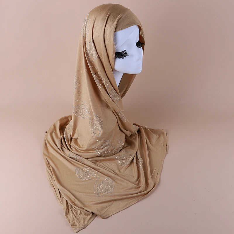 2022New Wholesale Women Prayer Cotton Jersey Scarves Hijab Muslim Cotton Hijab