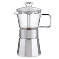 Customizable Black/Red Stovetop Espresso Coffee Maker Hygienic Country Eco-Friendly Silicone Moka Pot Stocked