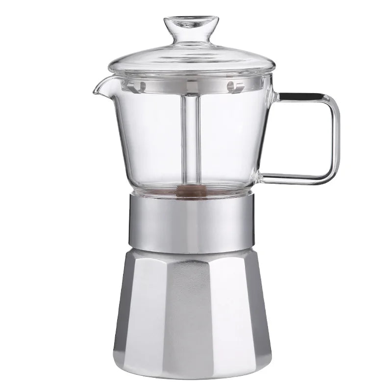 Customizable Black/Red Stovetop Espresso Coffee Maker Hygienic Country Eco-Friendly Silicone Moka Pot Stocked