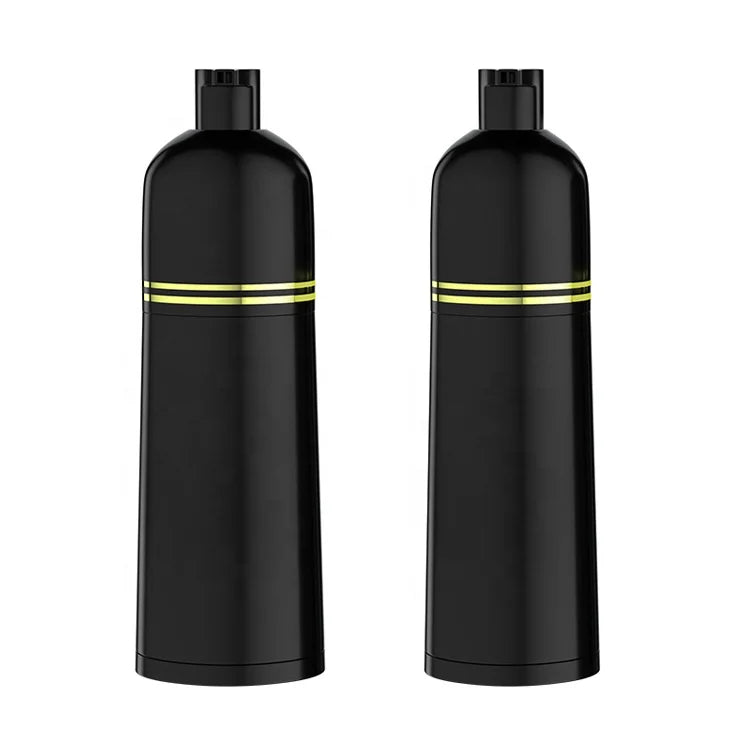 Fuyun 200ml Black PP Plastic Shampoo Bottle for Hair Dye Use with Blush Face Masks Wigs False Eyelashes Skin Care Serums