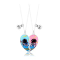 Couple Necklace Colorful Astronaut Charm Jewelry for Couples Best Friend Enamel Necklaces Children Best Friend Necklace