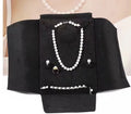 Black Luxury Jewelry Pouch Big Packaging Bag for Necklace Ring Earring Bracelet-for High-End Jewelry Boxes