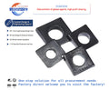 Carbon Steel Square-bevel Washers for I-beams (GB/T 852) / Flat Washers / Four-sided Bevel Washers M6-M30 Heavy Industry Use