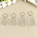 Wholesale Acrylic Blanks Frame Keychain Custom Various Shapes Photo Frame Charms Key Chains for Anniversary Pendant