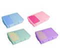 Wholesale Plastic Lunch Box BPA Free 2 Compartment Microwave Kawaii Bento Box for Kids Custom Color and Logo