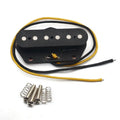 Black TL Bridge Pickup Alnico 5 Magnet Fiber Plate Bobbin Rod Pickups
