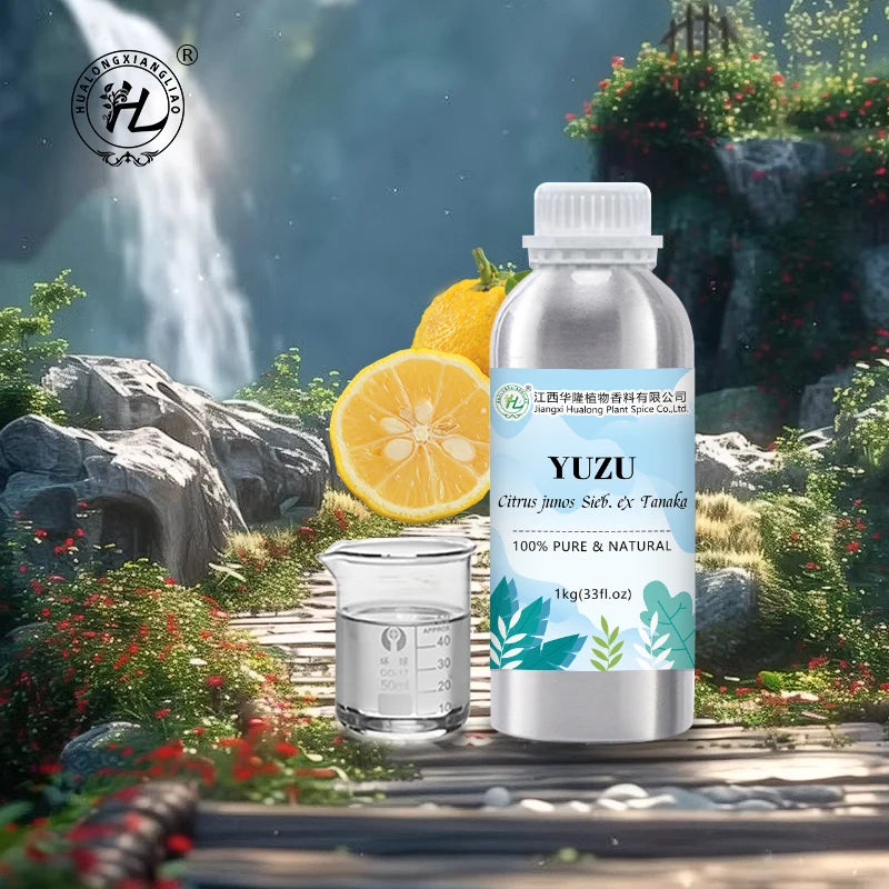Yuzu Essential Oil for Skin Aromatherapy Diffuser Candle Soap Making - 100% Pure Natural Citrus Junos Peel Extract 1kg