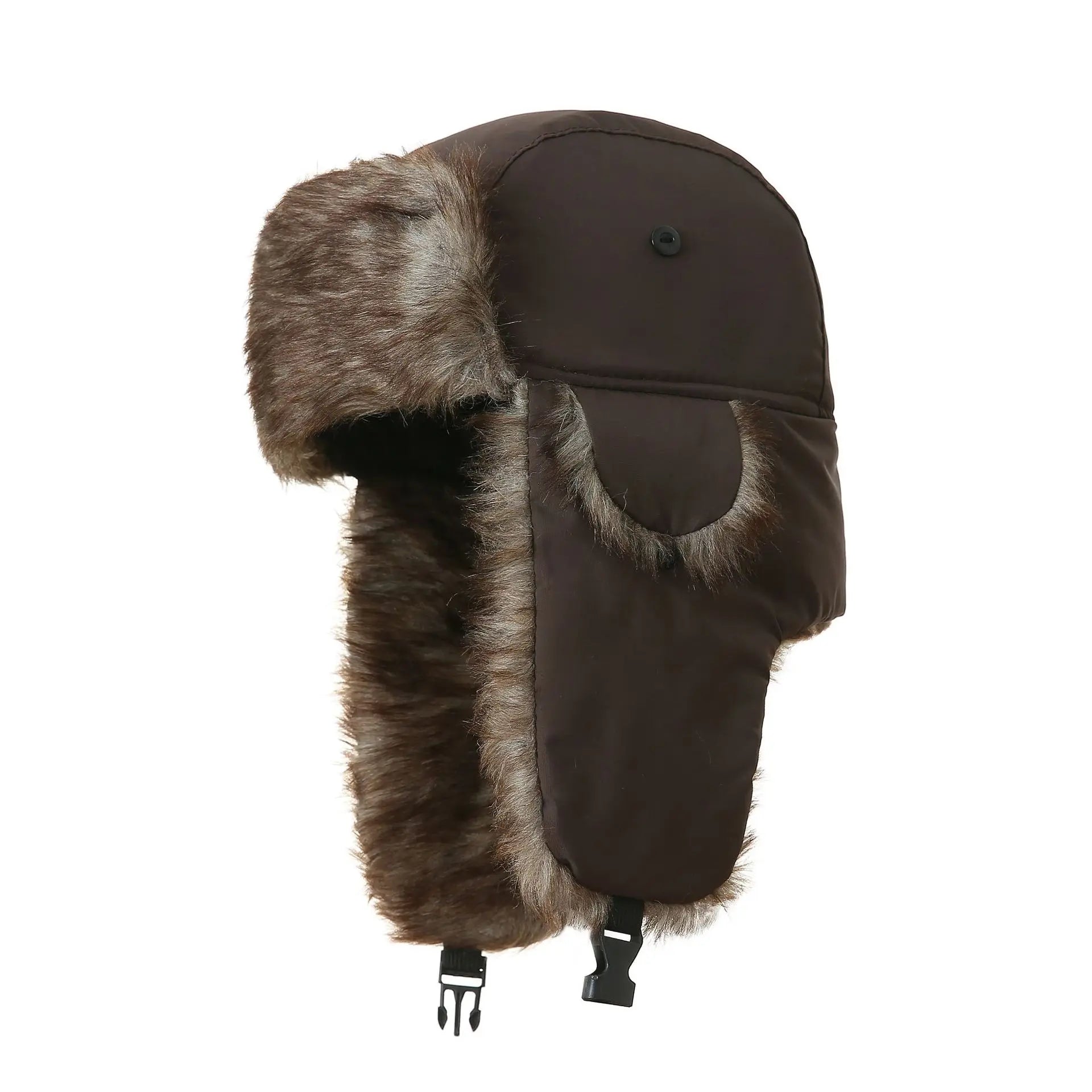 Wholesale Thicken Plush Unisex Russian Warm Ear Hat Tactical Windproof Winter Hat Protectors Waterproof Ski Hat