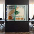 HD Abstract Money Poster Nordic Oil Painting Canvas Money Printed Picture Motivation Poster Three Dimensional Cash Home Decor