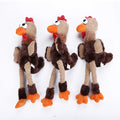 Hot Selling Squeaky  Plush  Fighting Chicken Shape Chew  Dog Toy  for Small Medium and Large Pets