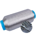 U-SILVER 40D Silver Yarn for Knitting Made With Silver Coating Nylon EMF Shielding Knitting Fabric Conductive Composite Yarn