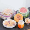 6pcs Food-grade Silicone Fresh-keeping Cover Stretched Universal Bowl Lid Refrigerator Microwave Sealed Plastic Wrap