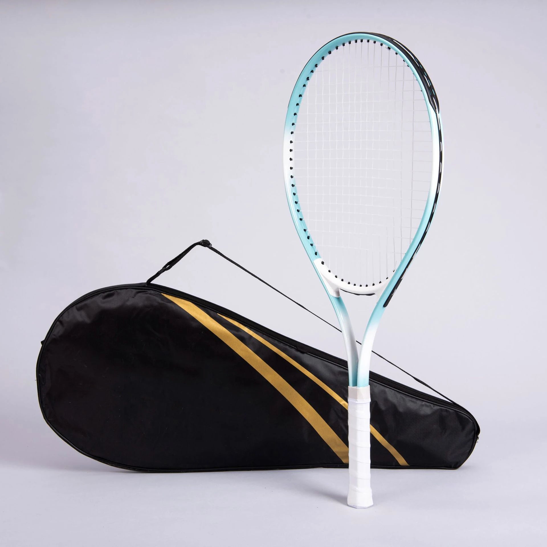 Hot Sale Ergonomic Aluminium Alloy Tennis Rackets Light Weight High Super Bargain Nylon Outdoor Paddle Rennis Racket Set