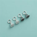 Unique 925 Sterling Silver Seedpod of the Lotus Charm Pendant for Bracelet Necklace Making Accessories