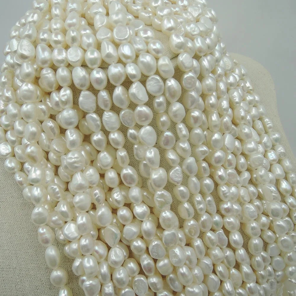 8 mm Nature Baroque Freshwater Pearl Strand Loose Pearl for Jewelry Making Wholesale