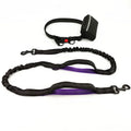 Reflective Hand Free Nylon Dog Leash with Waist Zipper Pouch Bag Running Hands-free Durable Bungee Leash Belt for Walking