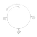 Wholesale Fashion Custom 925 Sterling Silver Real Flower Bracelet for Women