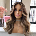 Highlight Blonde Lace Frontal Human Hair Wigs Pre-Plucked Lace Closure Wigs for Women Loose Wave Wigs Human Hair 10"-30"