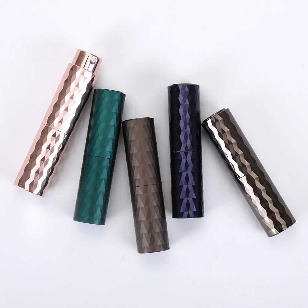 8ml 10ml Custom Luxury Mini Pocket Size Round Refillable Twist Perfume Atomizer for Travel