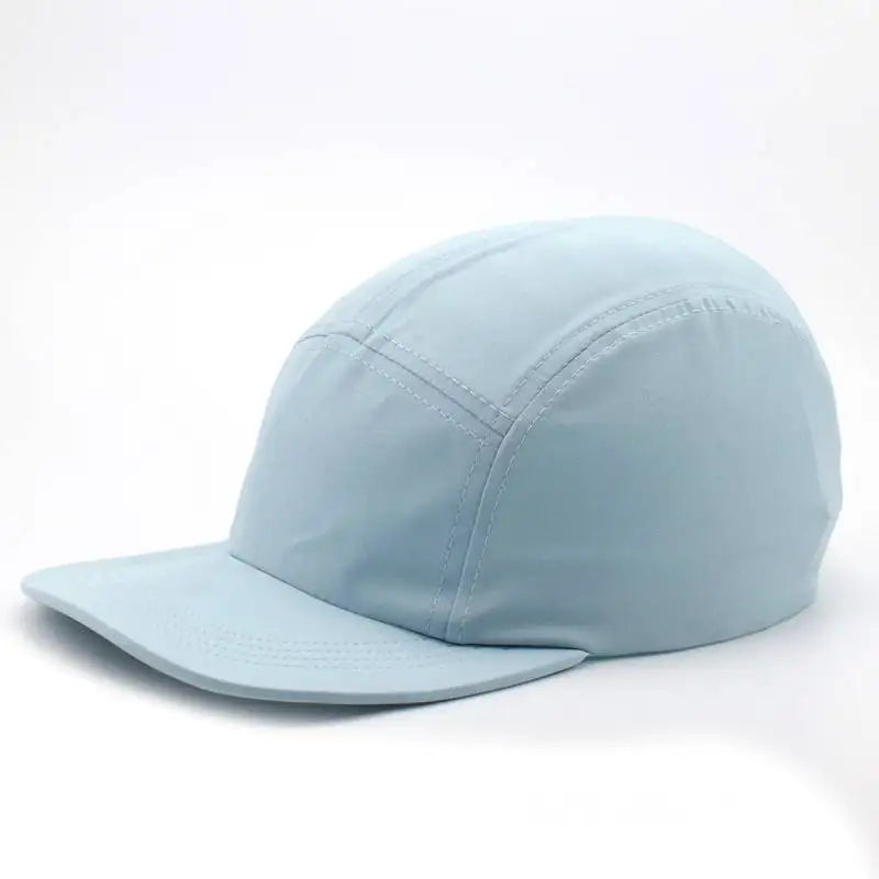 OEM Unisex 5 Panel Quick Drying Design Rubber Printed Logo Snapback Caps Lightweight All Over Printing Sports Running Camper Hat
