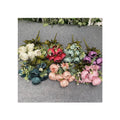 Factory Direct Wholesale Wall Big11-Pronged Diamond Velvet PeonyArtificial Flower Rose