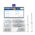 180PCS M3.2 M4 M4.8 Dome Head Blind Rivets Box Assortment Kit Pop Open End Aluminum Screw Blind Rivet Sets