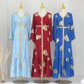 Wholesale Middle East Kaftan Dubai Saudi Arab Morocco Kaftan Gilding Women Muslim Dress Islamic Clothing