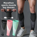 Sports Calf Compression Sleeve Breathable Nylon Leg Support Socks for Marathon Running Jump Rope
