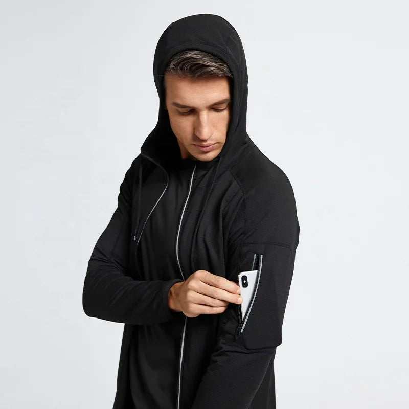 Dropshipping Soccer Custom Sports Jacket Sport Wear Football Running Unbranded Men Jogging Tracksuit Polyester Hooded Coat