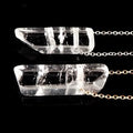 Huiying Natural Gemstone Raw Rough Stones Pendants stone charms clear quartz necklace pendulum pendant for jewelry making jewelry