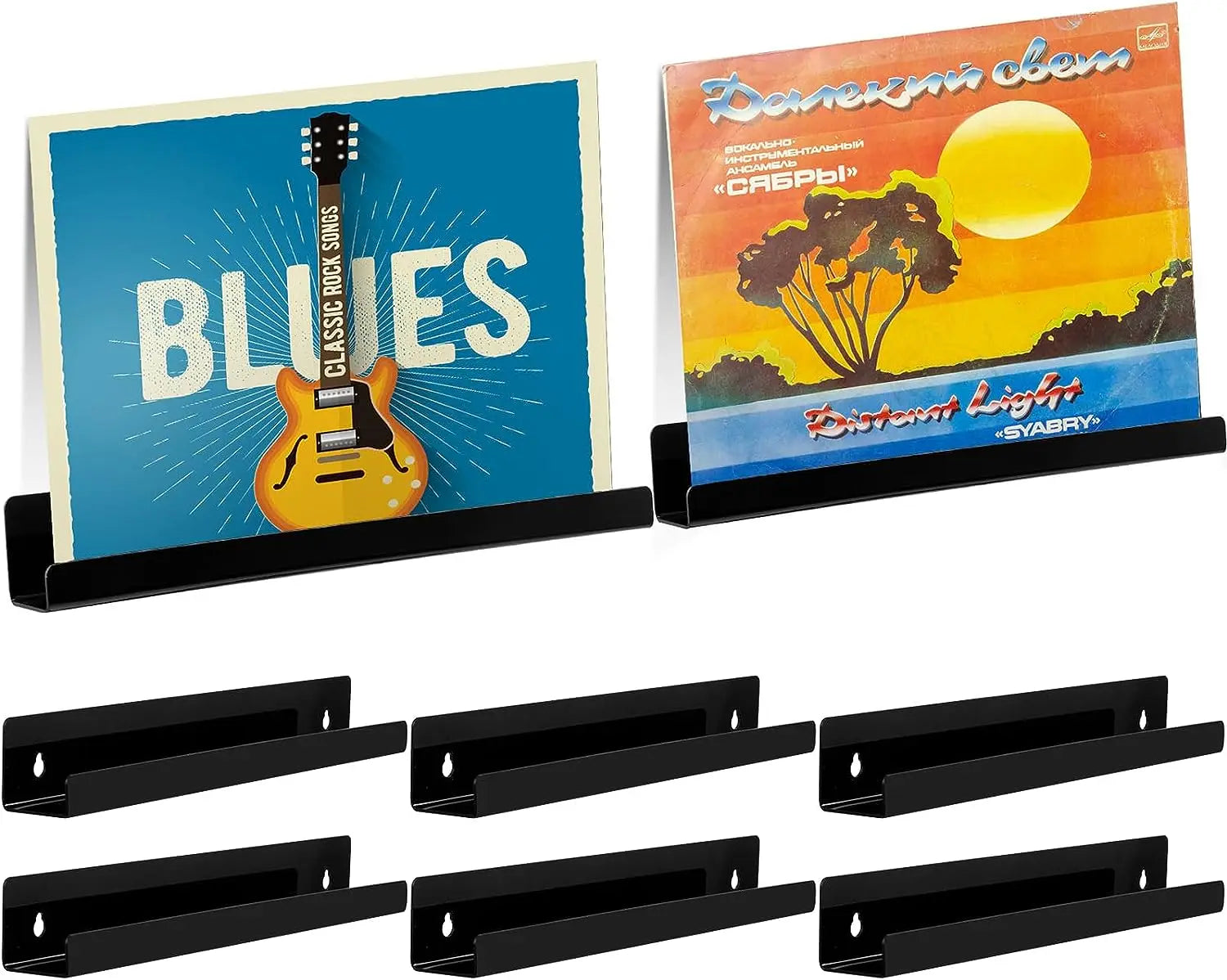 Vinyl Record Shelf Wall Mount Vinyl Record Holder Wall Mounted Display Stand Albums Shelves