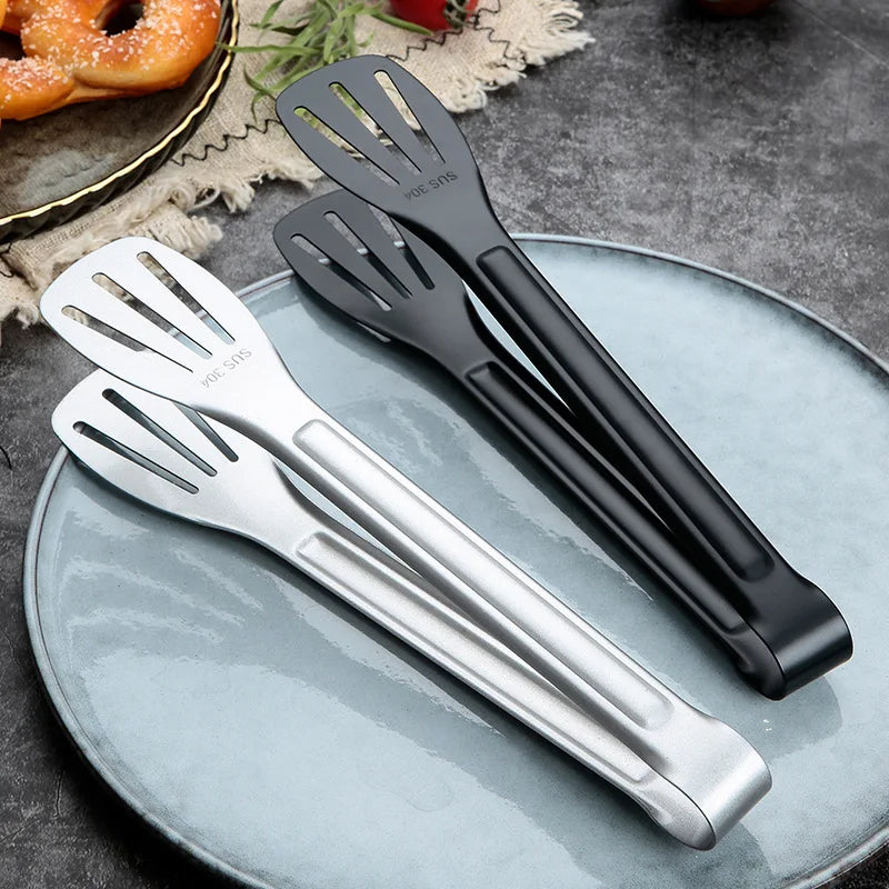 Durable Stainless Steel 1 Set Kitchen Gadget Utensils Thickened Barbecue Clip for Serving Bread Home Kitchen Cooking Tools