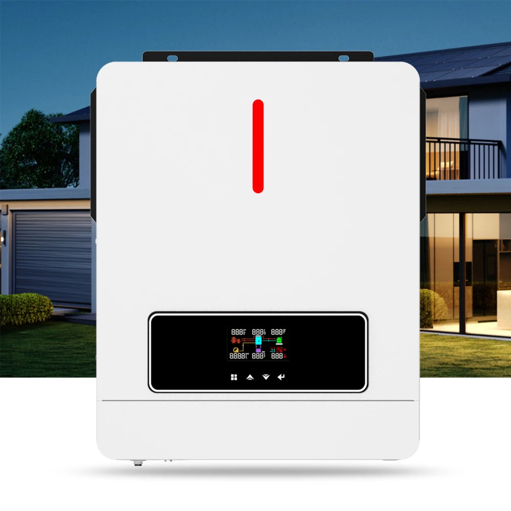 4KW 6KW 7KW 8KW 10KW Smart Dual Output on Off Grid Inverter 24V 48V Pure Sine Wave Hybrid Solar Inverter With MPPT Controller