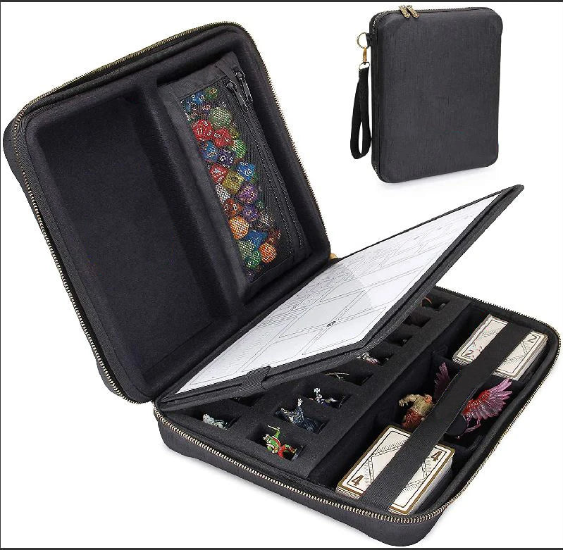 DND Dice Case  Holder for up to 150 D&D Dice with Rugged Hard Shell Exterior and Protective