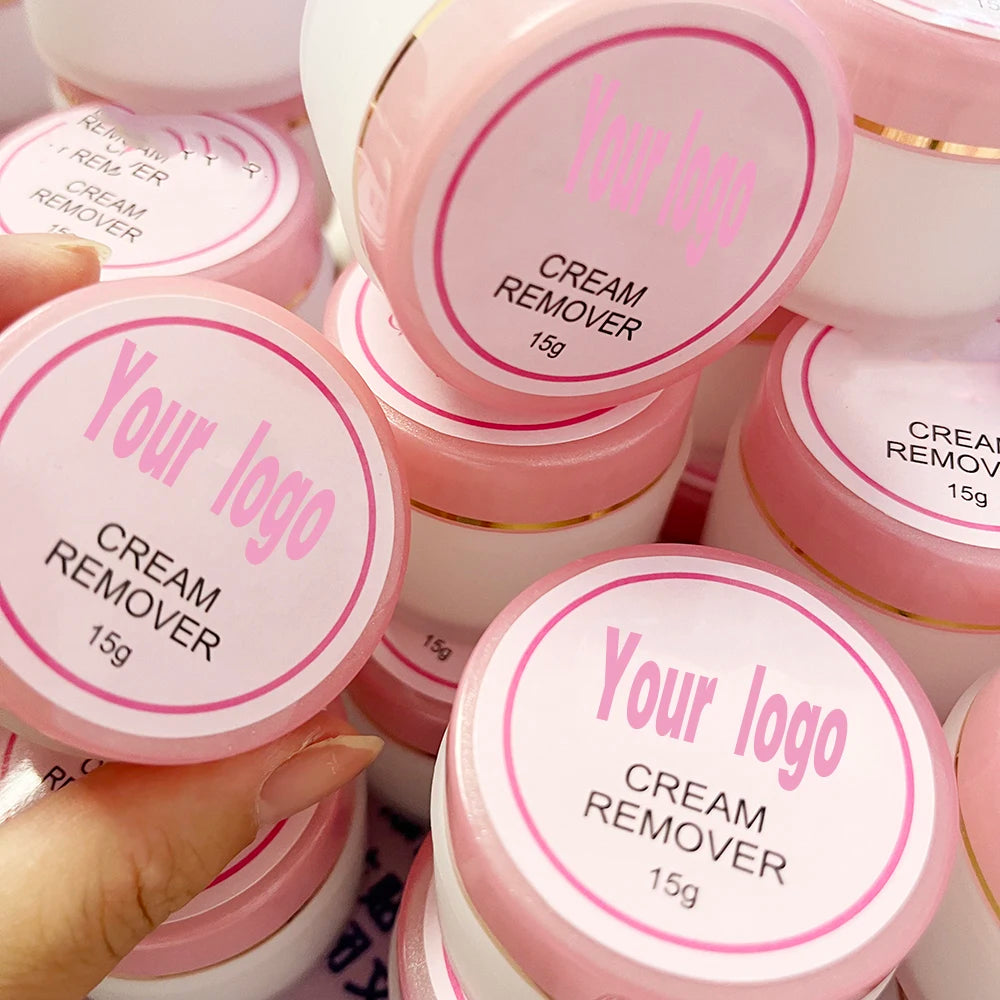 Wholesale Extension Non-irritating Adhesive Custom logo Cream Remover Eye Makeup Tools Private Label Lash Glue Remover