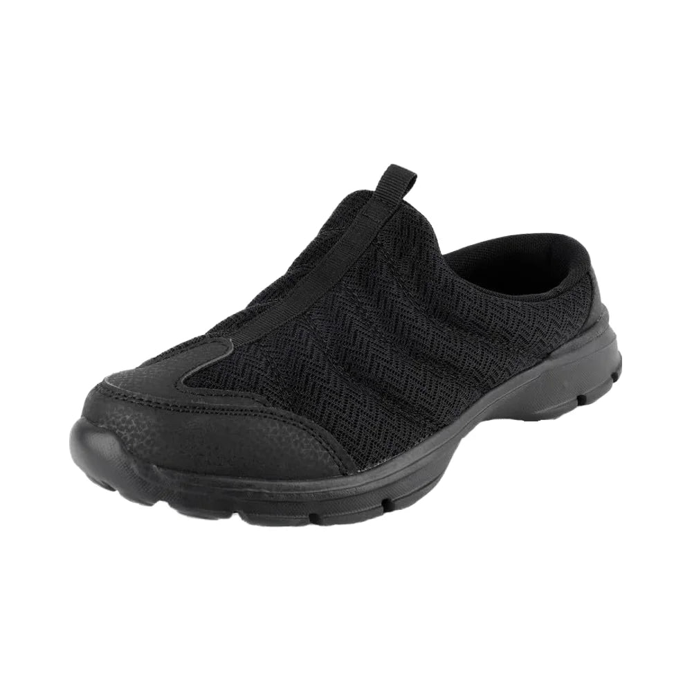 TIESTRA Men's Mesh Sabot Mules Non-Slip Summer Garden Platform Sandals in Black Sizes 41-45