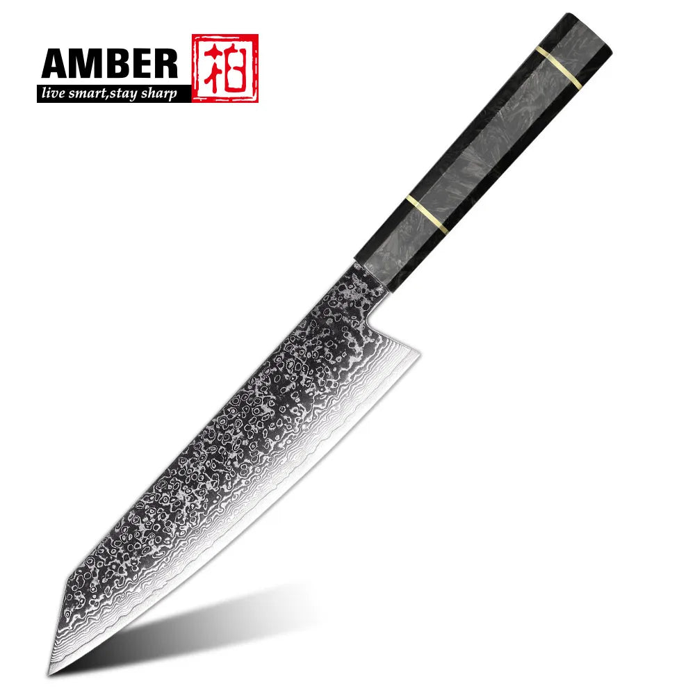8 Inch Damascus VG 10 Kitchen Knife Set Japanese Kiritsuke Kitchen Knife Sharp Razor Slicing Knives for Gift