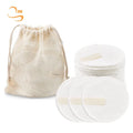 Women Gift 3.15" Reusable Make up Remover Pads 2-Layer Bamboo Terry Rounds for All Types of Skin Care Facial Removal Cloth