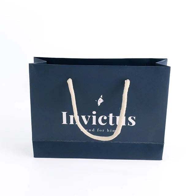 Free Sample Custom Logo Recycled Materials Eco-friendly Art Paper Bag for Shoes Clothing Socks & Fur Packaging Custom Color Size