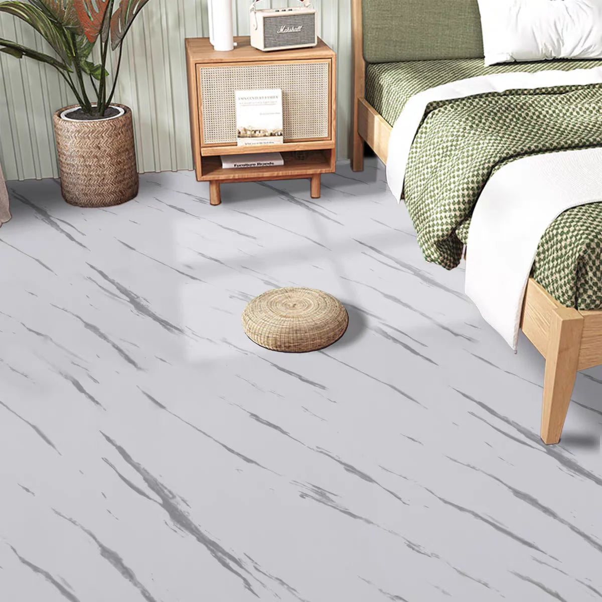 High Quality Marble Floor Wallpaper Vinyl Self Adhesive PVC Peel and Stick Wallpaper Waterproof for Home Decoration