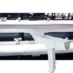 Sangobuild Construction Building PVC Vinyl Roof Gutter System Lightweight Durable Downspout Extensions Flexible Rainwater