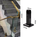 Stainless Steel Glass Faucet Type Floor Fixing Bracket Base Suitable for Balcony Glass Railing Handrail Accessories