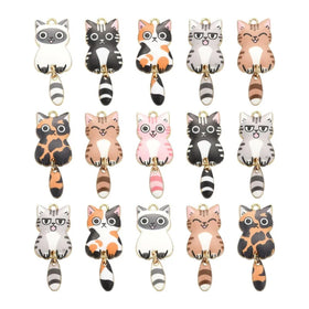 Cat Charms Animal Enamel Cute Lovely Pet Cat Charms for DIY Bracelet Necklace Earring Jewelry Craft Making