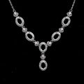 Sterling Silver 5*7/6*7/6*8mm Semi Mount Necklace Empty Support Blank Claws Setting S925 Base Without Center Stone for DIY Inlay