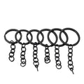Wholesale Bulk Stainless Steel Key Chain Accessories Sheep Eye Screw Metal Split Key Ring with Chain for Toy and Jewelry Making