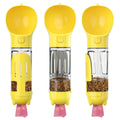 4 in 1 Multi-funtion Pet Supplies Outdoor Walking Travel Dog Water Bottle with Food Container and Poop Bag Dispenser