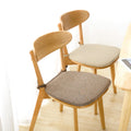 Hot Sale Fireproof Removable Linen Fabric Cushion for Cross Back Chair Beige Color Pillow