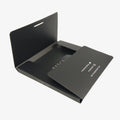 Factory Custom Logo Design Luxury T-shirt Packaging Black Art Paper Envelope Box